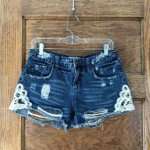 Free people denim shorts